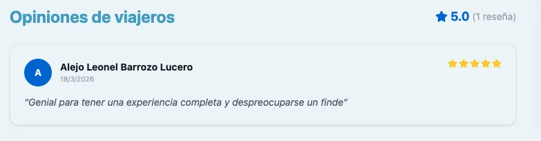 Panel de administración para aceptar reseñas